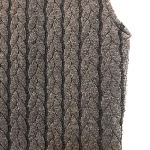 Vintage Nicole Benisti Grey Cable Knit Dress with Matching Neck Accessory - Picture 6 of 6